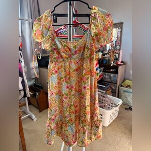SHEIN Pastel Floral Dress